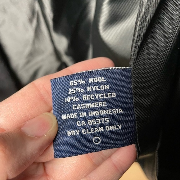 𝅺OSCAR de la Renta Menswear Charcoal Wool and Cashmere Long Coat Size 46R ( 4XL) - Picture 10 of 11